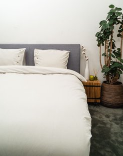 Kayori Sari - Dekbedovertrek - Katoen - Zilvergrijs