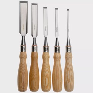Narex Richter Premium Bevel Edge Chisel Set 853600, beitelset 6-10-12-19-26 mm, 5-delig