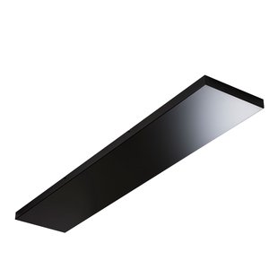 Perluci - plafondplaat voor 5 lichtpunten - 140 x 25 x 2,5 cm - zwart
