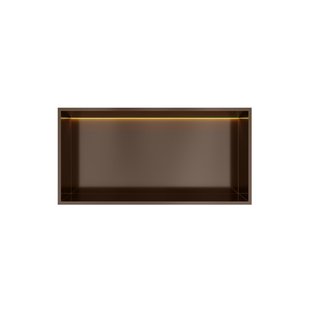Hotbath &MORE Inbouwbox of inbouwnis - 30x60x10 - with LED IP44 - Tuscan bronze BOX060LTB