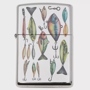Zippo Fishing Hooks Design 46319-000002, aansteker