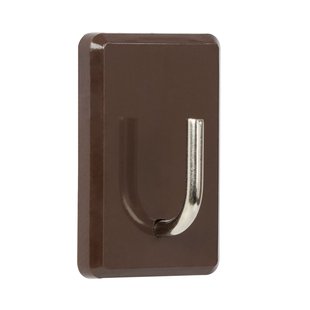 Zelfklevende Haak Qf8 Plastic Bruin 2 St.