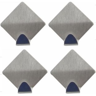 Walteco Zelfklevende Haak Roestvrij Staal 4 Stuks