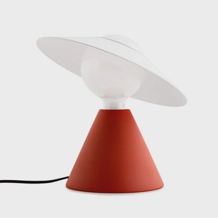 Fante LED tafellamp, rood, 2.700 K Stilnovo - Woonkamer - Designer - Kunststof - Met lampenkap