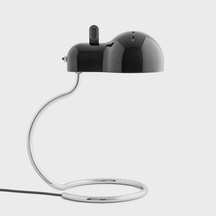Minitopo LED tafellamp, zwart, hoogte 39 cm Stilnovo - Woonkamer - Designer - Metaal - 1 lamp