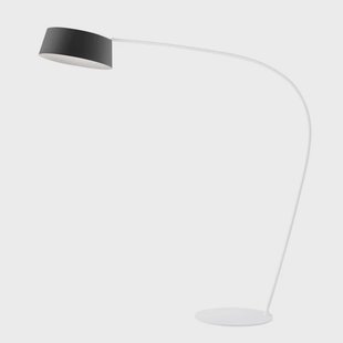 Oxygen FL1 LED-booglamp, zwart, 212 cm Stilnovo - Woonkamer - Designer - Metaal - 1 lamp