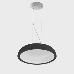 Reflexio LED hanglamp, zwart, Ø 46 cm Stilnovo - Woonkamer - Designer - Metaal - 1 lamp