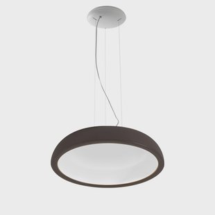 Reflexio LED hanglamp, Ø 46 cm, bruin Stilnovo - Woonkamer - Designer - Metaal - 1 lamp