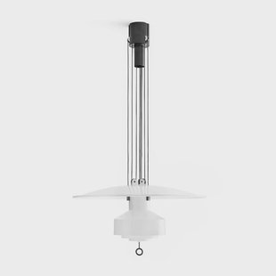 Saliscendi LED hanglamp, wit Stilnovo - Woonkamer - Designer - Metaal - 1 lamp