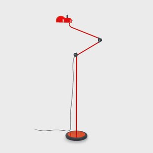 Topo LED vloerlamp, rood, hoogte 140 cm Stilnovo - Woonkamer - Designer - Metaal - 1 lamp