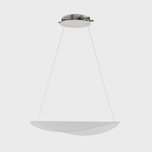 Diphy LED hanglamp, lengte 75,6 cm, wit Stilnovo - Woonkamer - Designer - Kunststof - 1 lamp