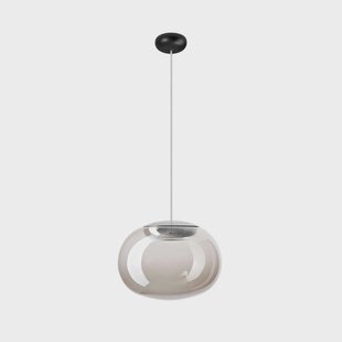 La Mariée LED hanglamp, rookgrijs, Ø 28 cm Stilnovo - Woonkamer - Designer - Glas - 1 lamp