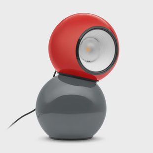 Gravitino LED tafellamp, rood/grijs, hoogte 24,9 cm Stilnovo - Woonkamer - Designer - Metaal