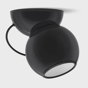 Gravitino LED plafondlamp, zwart, draaibaar Stilnovo - Woonkamer - Designer - Metaal - 1 lamp