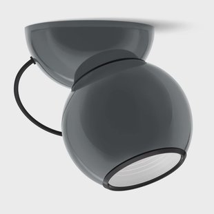 Gravitino LED plafondlamp, grijs, draaibaar Stilnovo - Woonkamer - Designer - Metaal - 1 lamp
