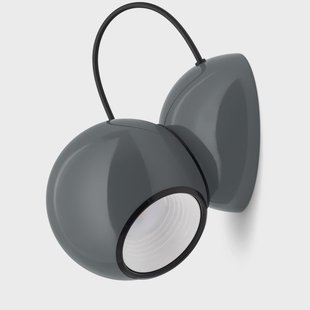 Gravitino LED wandlamp, grijs, draaibaar Stilnovo - Woonkamer - Designer - Metaal - 1 lamp