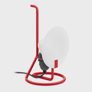 Bugia LED tafellamp, rood, hoogte 26,3 cm Stilnovo - Woonkamer - Designer - Metaal - 1 lamp