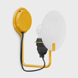 Bugia LED wandlamp, geel, 1-lamp Stilnovo - Woonkamer - Designer - Metaal - 1 lamp