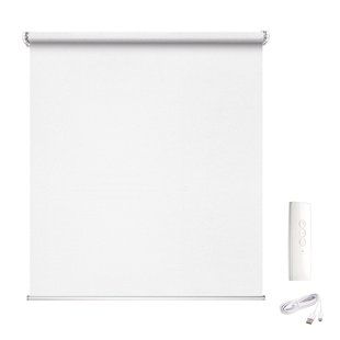 Madeco Gemotoriseerd Lichtdoorlatend Rolgordijn E-roll Wit 120x250cm