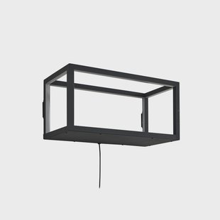 Birta LED wandlamp, stekker, plank, 51 cm, USB Lindby - Woonkamer - Modern - Metaal - Hoekig