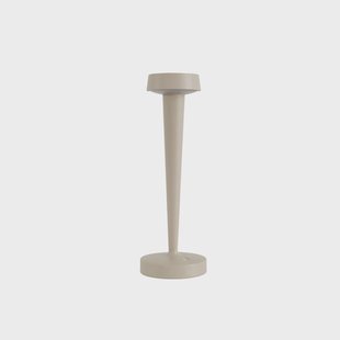 Lea LED-batterijkaarsenhouder, vaas, beige, 28 cm Lucande - Woonkamer - Modern - Metaal - 1 lamp