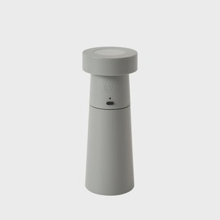 Salt LED-zoutstrooier, lichtgrijs, accu, IP44 Lucande - Eetkamer - Modern - Kunststof - 1 lamp