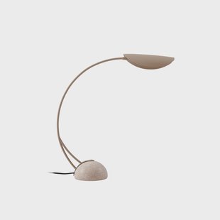 Rivera tafellamp 51 cm steen G9 beige Lucande - Eetkamer - Modern - Metaal - 1 lamp