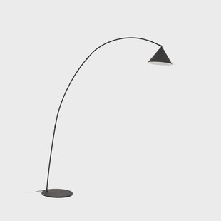 Triangolo booglamp 195 cm metaal E27 zwart Lindby - Woonkamer - Modern
