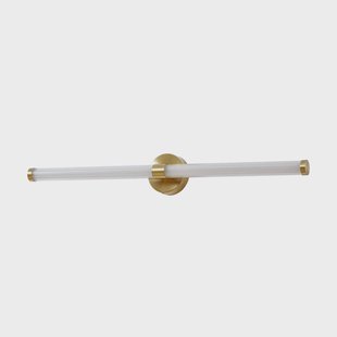 Melisa LED wandlamp 90 cm IP44 goud CCT Lucande - Badkamer - Modern - Glas - Cilinder