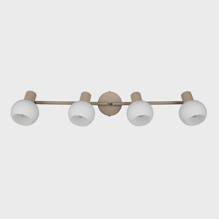 Reality Leuchten Plafondlamp Boba, 4-lamps, beige, E14, metaal