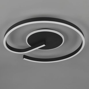 Reality Leuchten LED plafondlamp Calle, zwart, Ø 50 cm, CCT, dimbaar