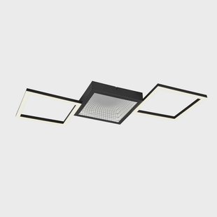 Reality Leuchten LED plafondlamp Gelo, zwart, dimbaar, 3000 K, metaal