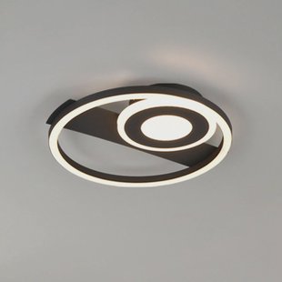 Reality Leuchten LED plafondlamp Horus, zwart, 2500 lm, 3000 K, metaal