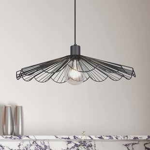 Reality Leuchten Hanglamp Margarita, Ø 50 cm, zwart, E27, metaal