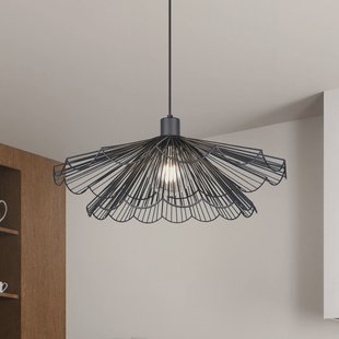 Reality Leuchten Hanglamp Margarita, Ø 50 cm, zwart, E27, metaal