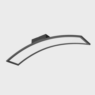 Reality Leuchten LED plafondlamp Sigma, zwart, 3000 K, 2600 lm, metaal