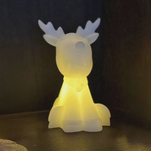 Sirius LED-decoratiefiguur Naja, wit, hoogte 12 cm, was, werkt op batterijen