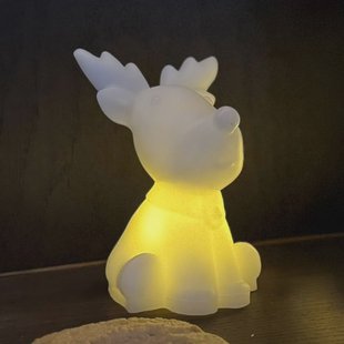 Sirius LED-decoratiefiguur Naja, wit, hoogte 14 cm, was, werkt op batterijen