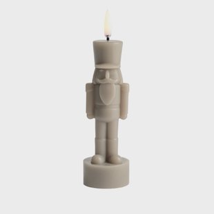 NUTCRACKER LED-kaars, zandkleurig, hoogte 17 cm - Uyuni Lighting - Woonkamer - Andere - 1 lamp