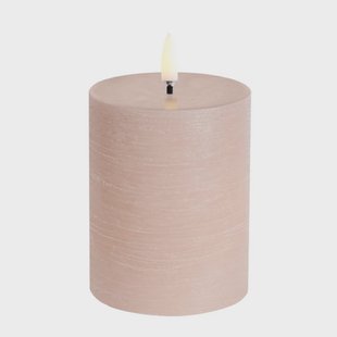 PILLAR LED-kaars, beige, hoogte 10 cm, was Uyuni Lighting - Woonkamer - Andere - 1 lamp
