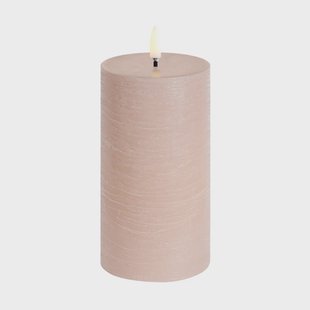 PILLAR LED-kaars, beige, hoogte 15 cm, was Uyuni Lighting - Woonkamer - Andere - 1 lamp