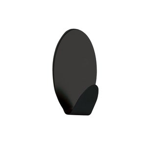 Zelfklevende Haken 2 Stuks Ovaal Zwart