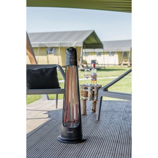 Eurom Terrasverwarmer Q-tower 1200 - Staand - 1200w - Zwart
