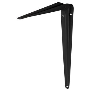 Plankdrager Model 6 Mat Zwart 25x20cm