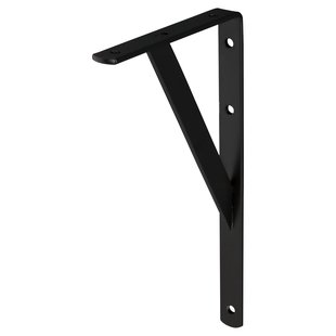 Plankdrager Industrie Mat Zwart 15x25cm