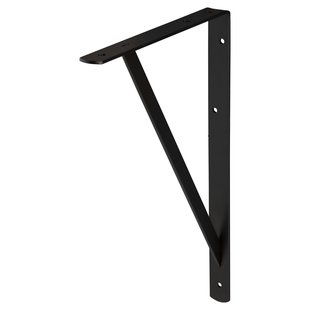 Plankdrager Industrie Mat Zwart 25x40cm