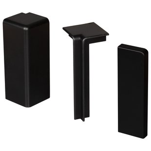 Flexi Accessoires Set Afwerking Plinten Zwart Kl22