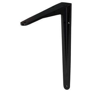 Duraline Plankdrager Model 13 Mat Zwart Aluminium 17,5x20cm 6pp