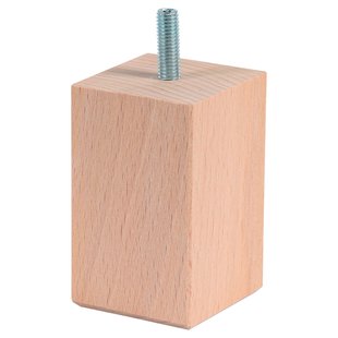 Duraline Meubelpoot Vierkant Hout 5x5x8cm Beuken Fsc