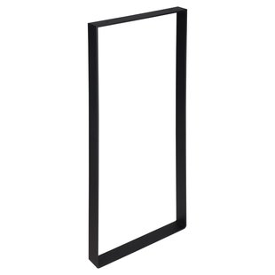 Duraline Tafelpoot Plat Staal Mat Zwart 4x38,5x71cm